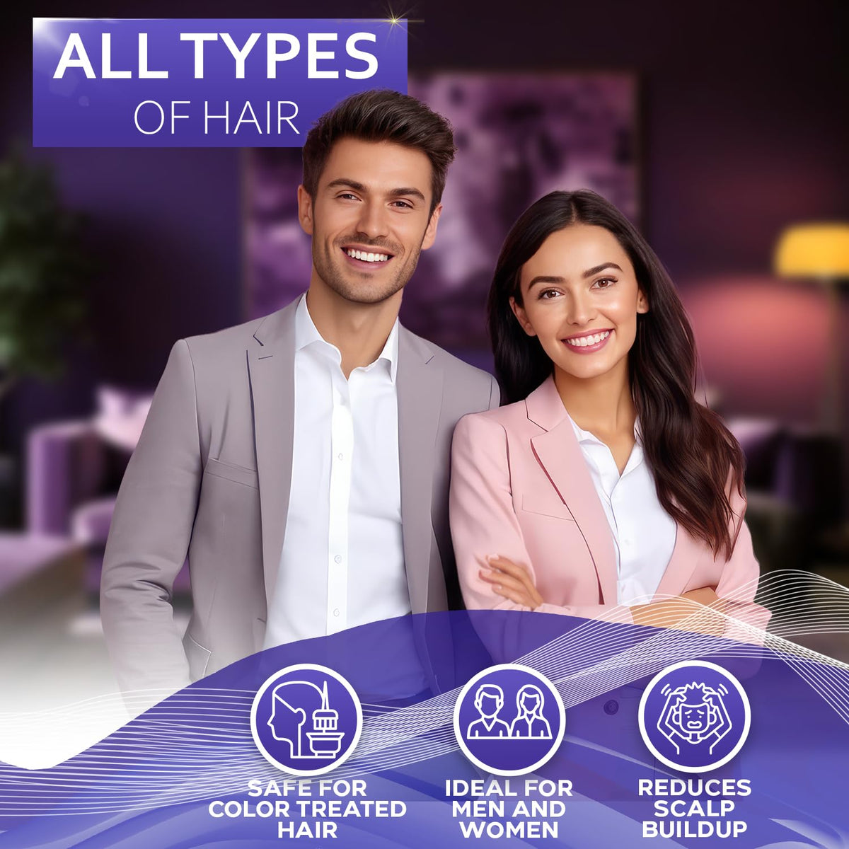 BELLISSO Hard Water Shampoo and Conditioner Set with ingredients