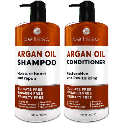 BELLISSO Moroccan Argan Oil Shampoo front view