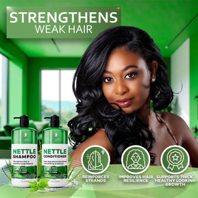 BELLISSO Nettle Shampoo and Conditioner Set with natural ingredients