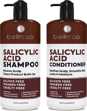 BELLISSO Salicylic Acid Shampoo and Conditioner Set front view