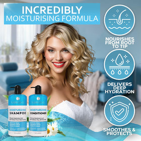 BELLISSO shampoo bottle with shea butter ingredient
