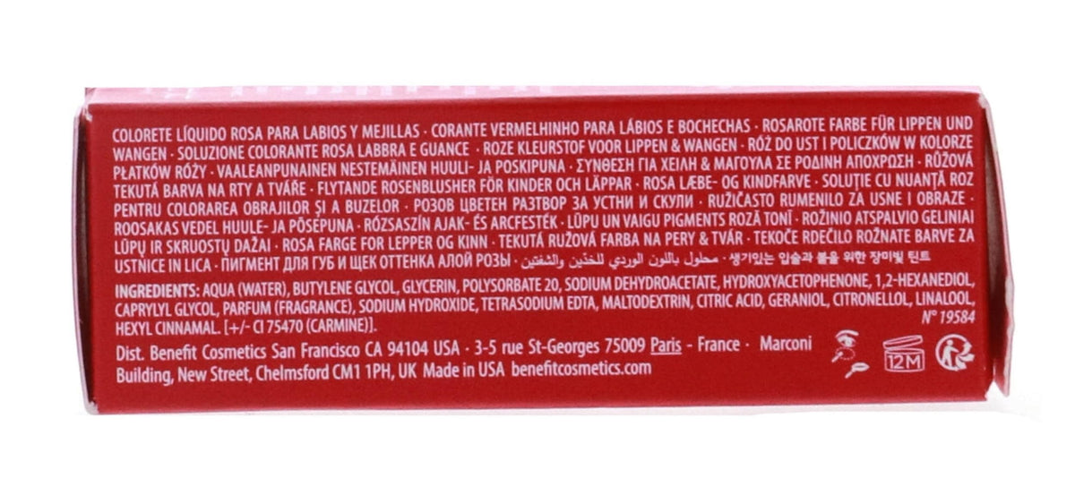 Benefit Bene Tint Rose-tinted Lip & Cheek Stain blended on cheeks