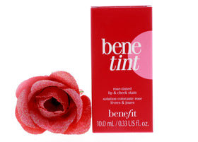 Benefit Benetint Rose Tinted Lip & Cheek Stain on model's lips