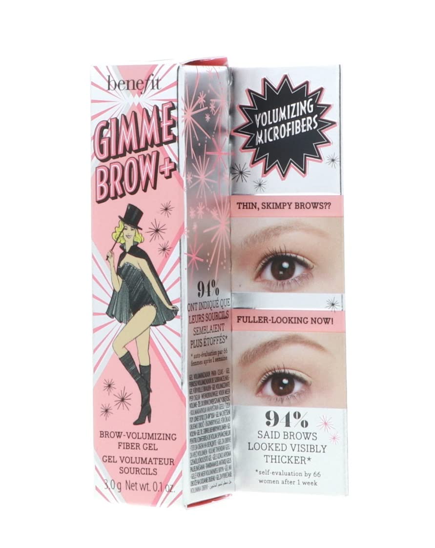 Benefit Gimme Brow+ eyebrow gel texture on hand