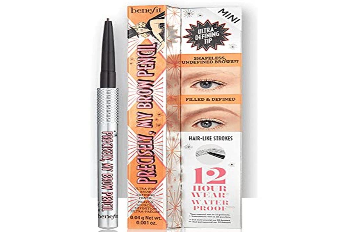 Benefit Precisely My Brow Pencil Mini #03 front view with ultra-fine tip