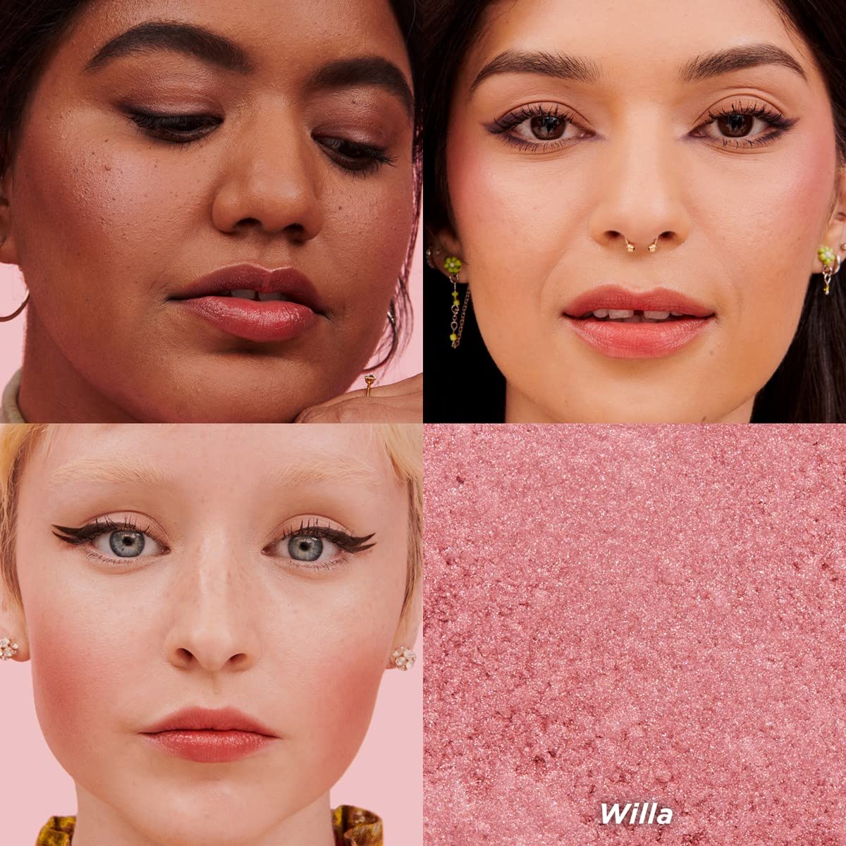 Benefit WANDERful World Silky-Soft Powder Blush Willa close-up of blush