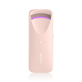 BEOVEA Heated Eyelash Curler front view with heat-sensitive silicone pad