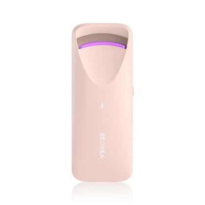 BEOVEA Heated Eyelash Curler front view with heat-sensitive silicone pad