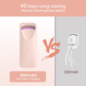 BEOVEA Heated Eyelash Curler showing ergonomic design