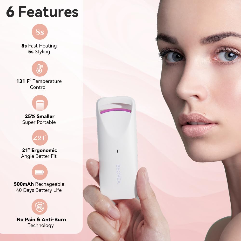 BEOVEA Heated Eyelash Curler side view