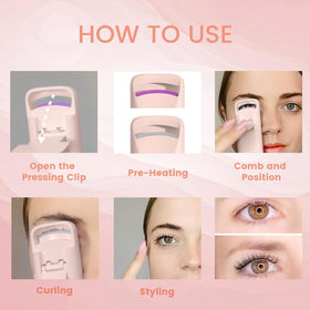 BEOVEA Heated Eyelash Curler with heat-sensitive pad close-up