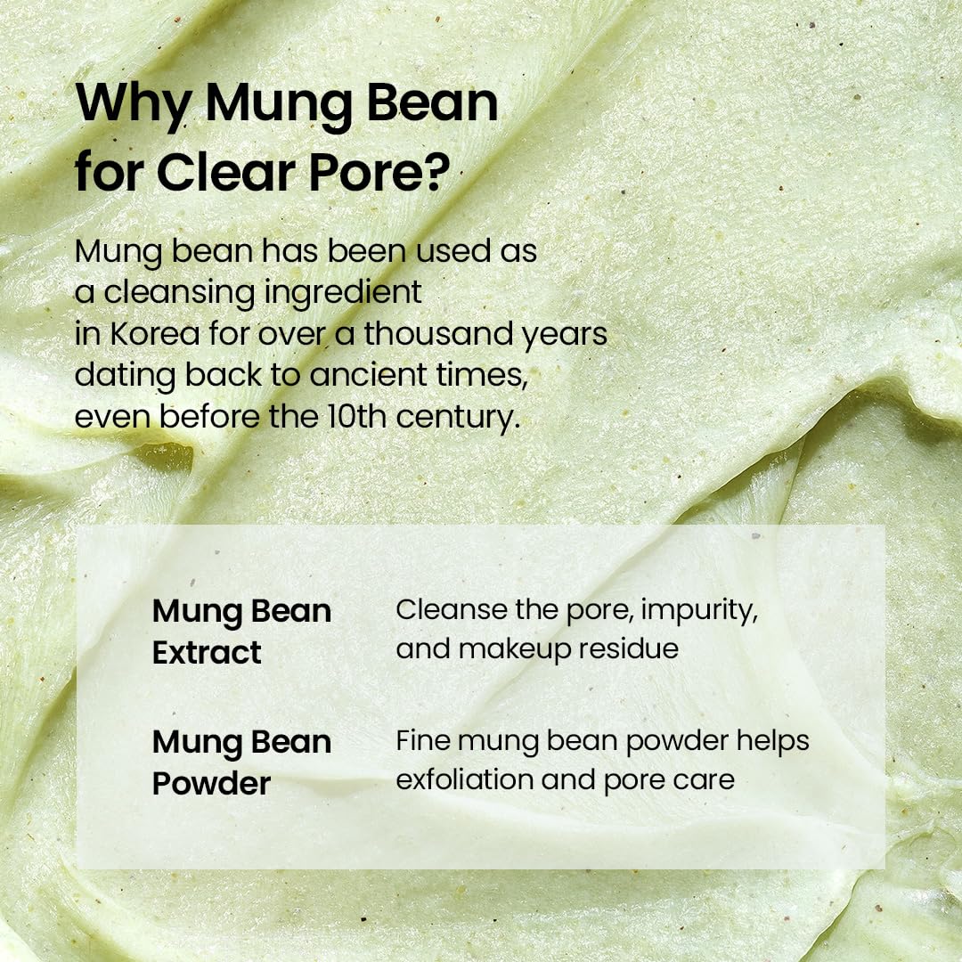 beplain Mung Bean Cleansing Foam lather on hand