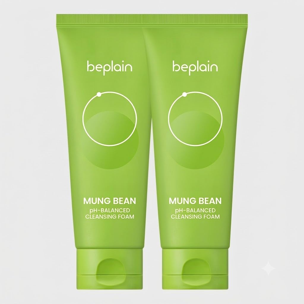 beplain Mung Bean pH-Balanced Cleansing Foam 5.4 fl oz front view