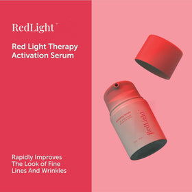 Berkland Matcha Red Light Activation Serum on a vanity