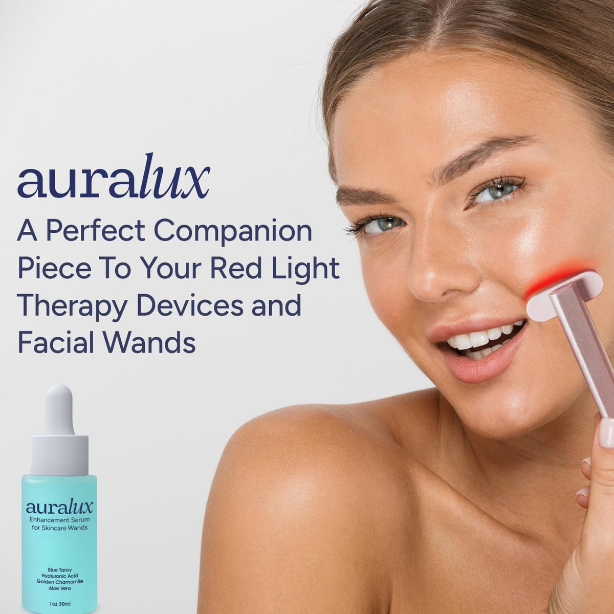 Berkland serum bottle with blue tansy and aloe vera ingredients