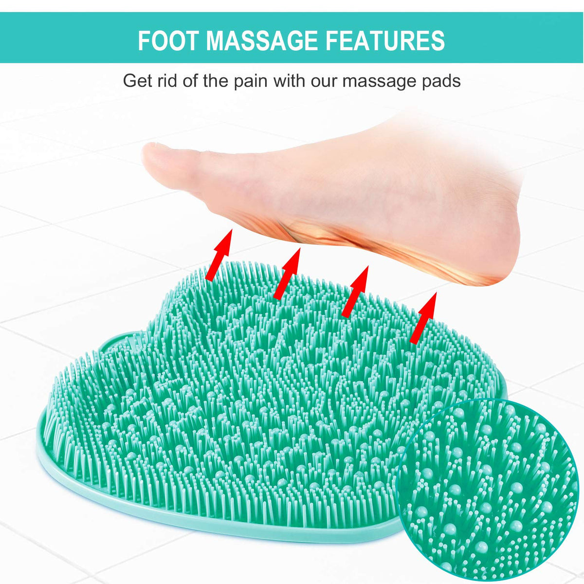 BESKAR foot scrubber mat demonstrating non-slip feature