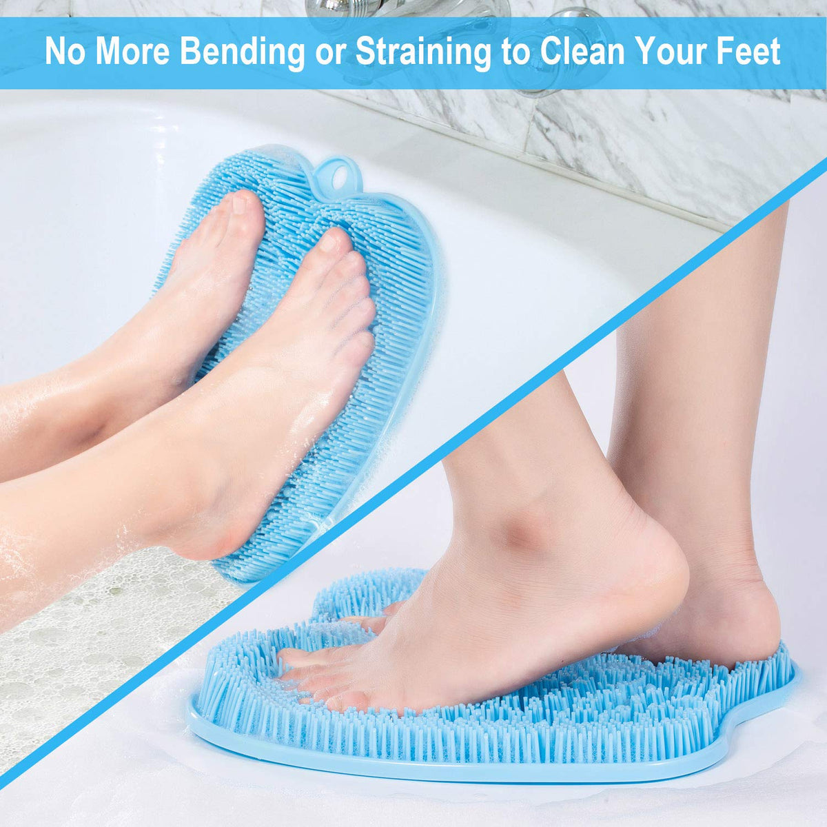 BESKAR foot scrubber mat showing flexible bristles