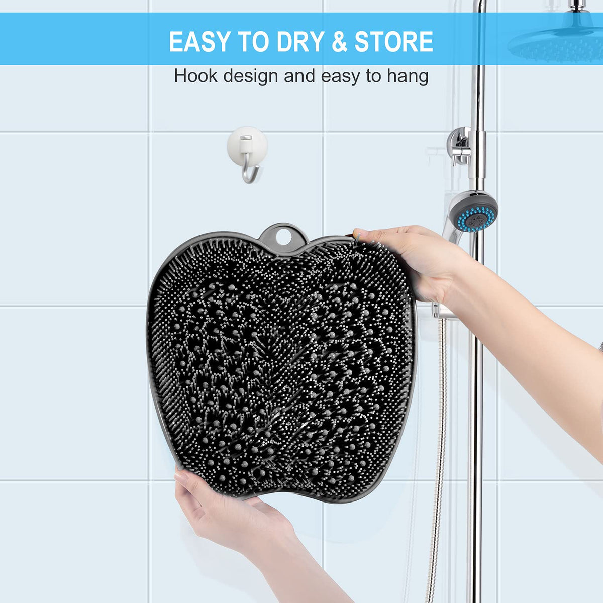 BESKAR foot scrubber mat showing spacious design