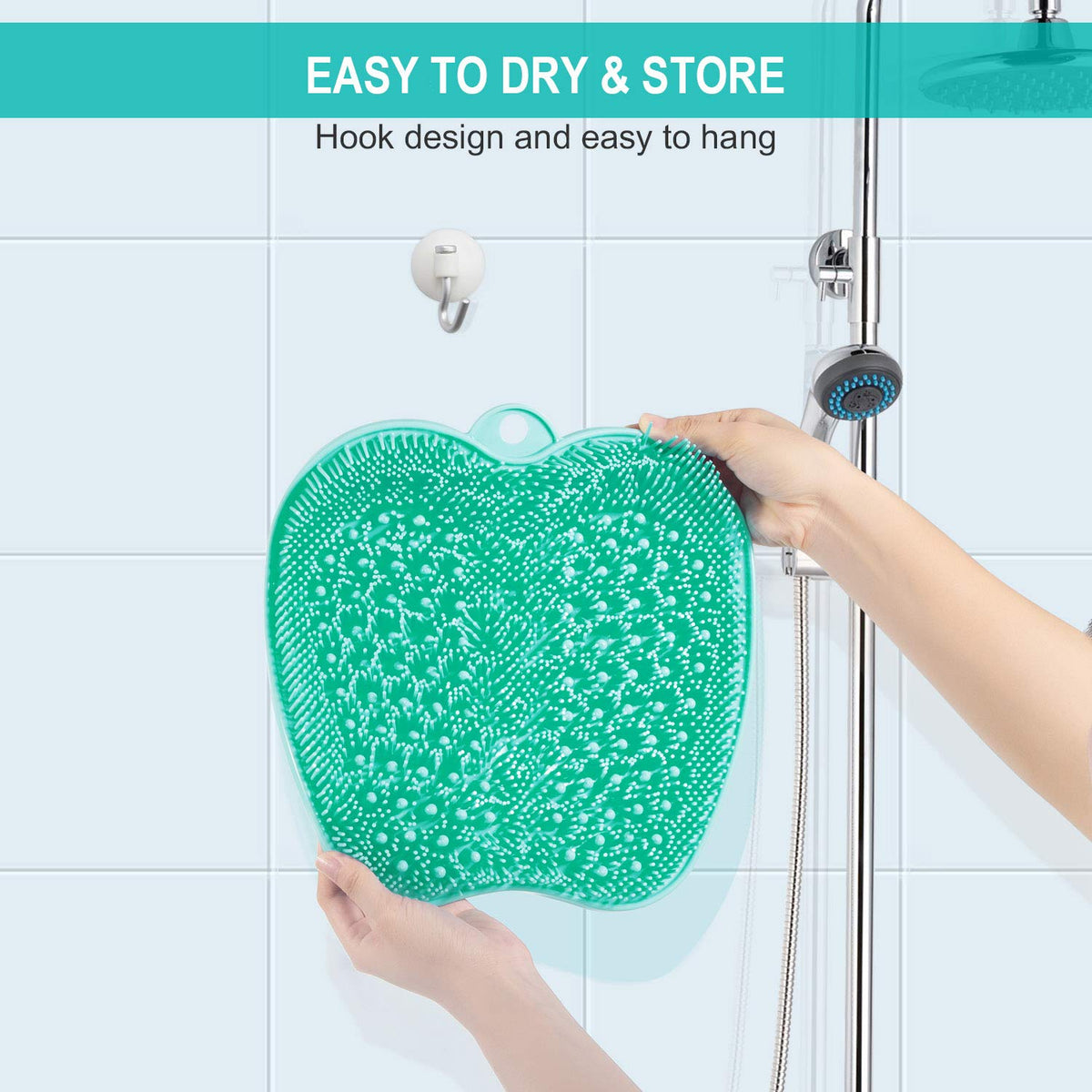BESKAR foot scrubber mat with feet on it