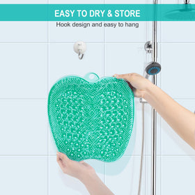 BESKAR foot scrubber mat with feet on it