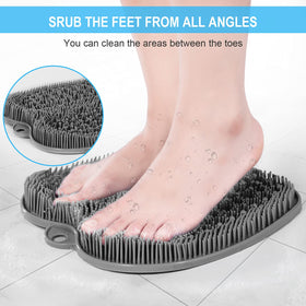 BESKAR XL Shower Foot Scrubber Mat in a shower setting