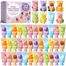 BESNEL 32 Pack Hand Cream Gift Set with various scents