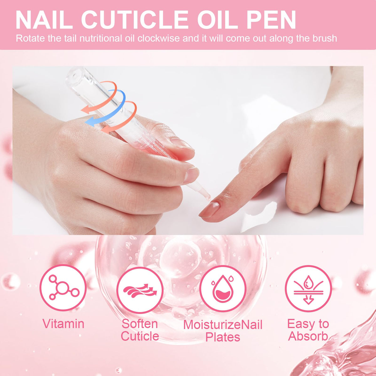 BESNEL Gel Nail Polish Remover application process