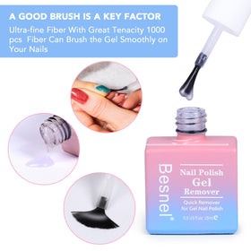 BESNEL Gel Nail Polish Remover bottle with natural ingredients