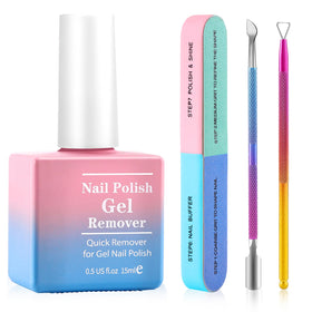 BESNEL Gel Nail Polish Remover Kit front view with all components