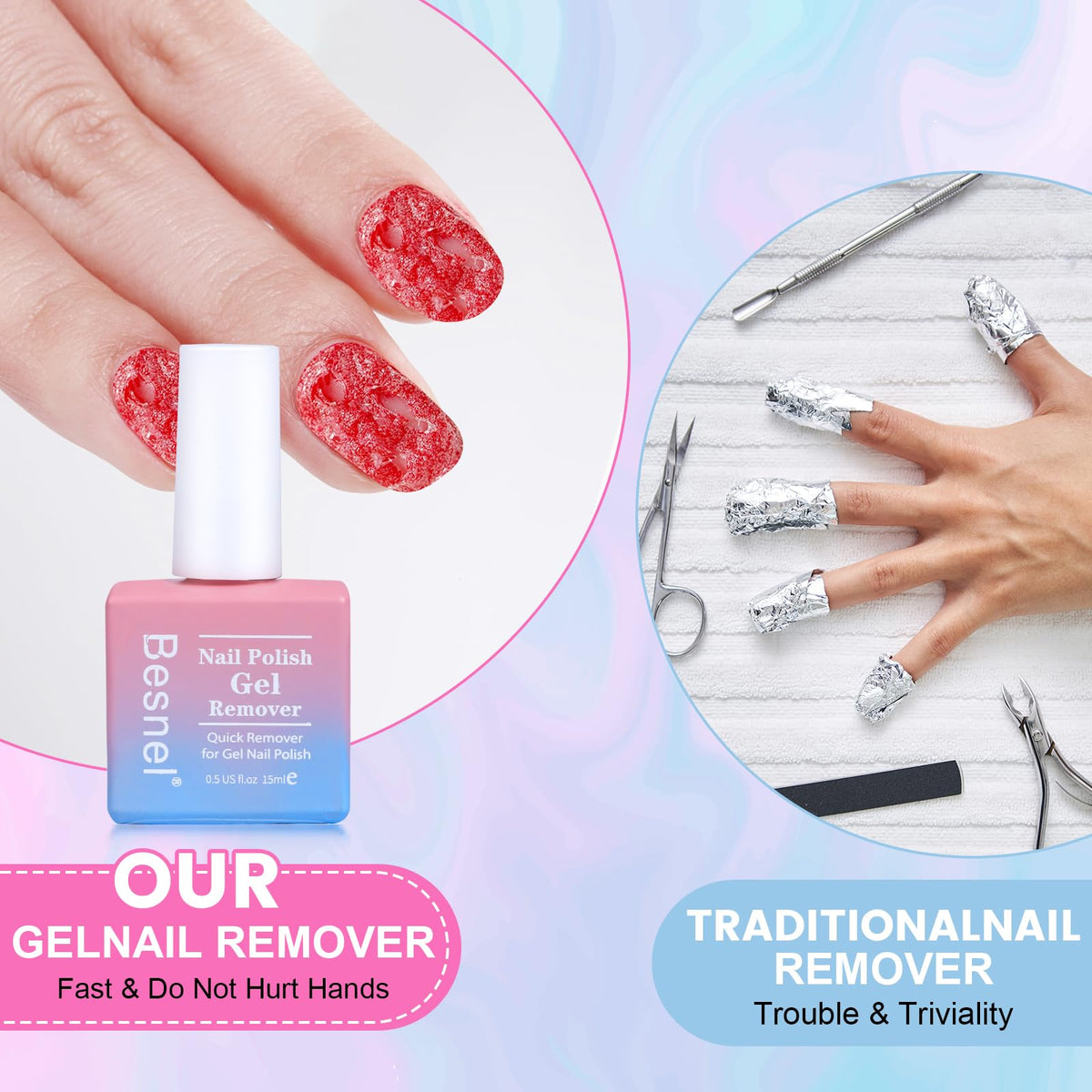 BESNEL Gel Nail Polish Remover Kit packaging