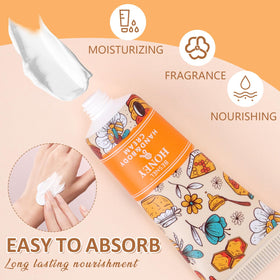 BESNEL Hand Cream Gift Set displayed with floral background