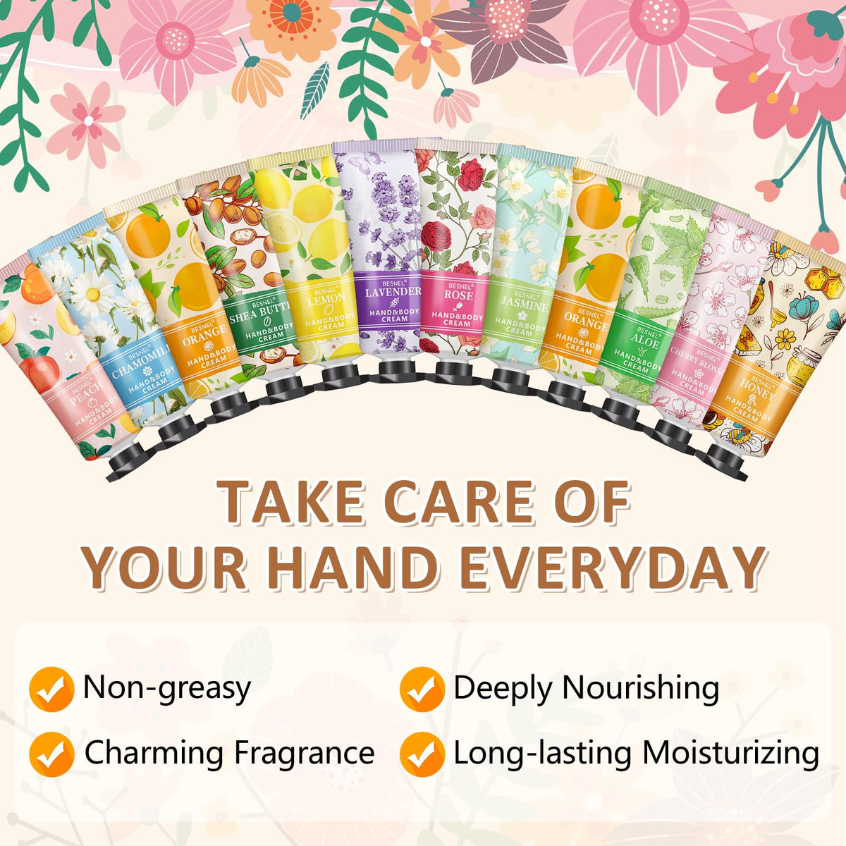 BESNEL hand cream in lavender scent tube