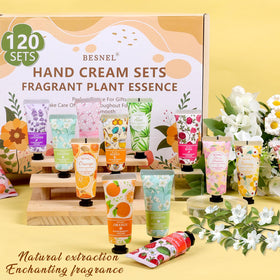 BESNEL Hand Cream mini lotion close-up of rose scent