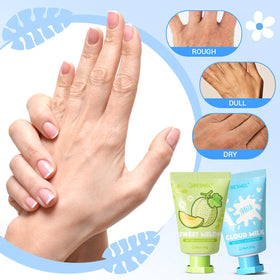 BESNEL hand cream set shown in a travel bag for convenience