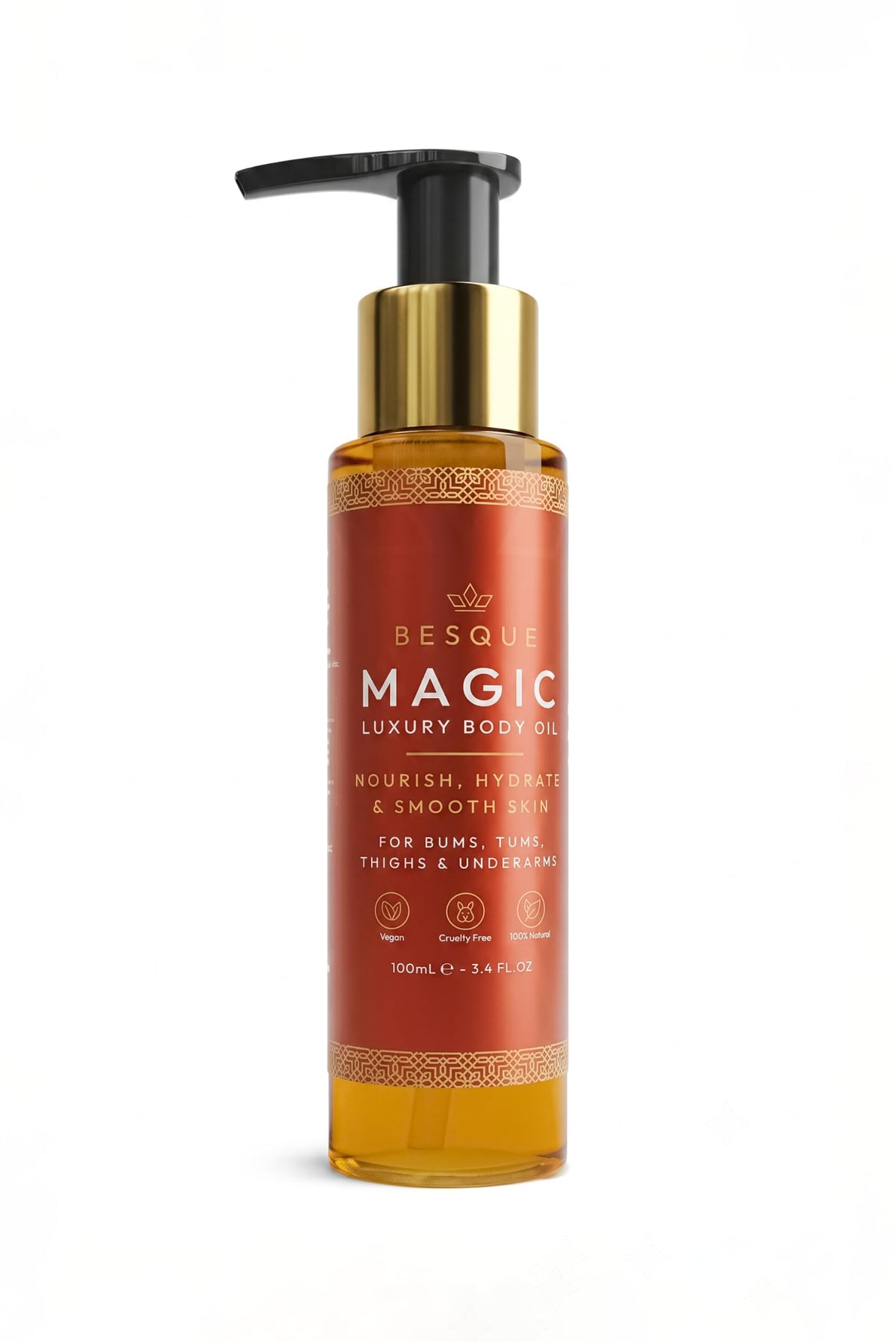 Besque Magic Body Oil 3.4 FL OZ front view