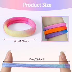 Bessrung hair ties assorted colours in a hand
