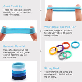 Bessrung hair ties displayed in a circular arrangement