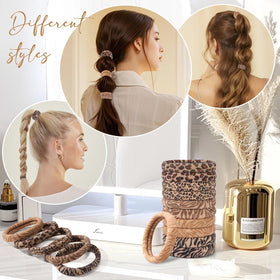 Bessrung hair ties on a hair styling table
