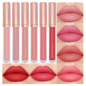 BestLand 6PCS Liquid Lipstick Set front view with assorted shades