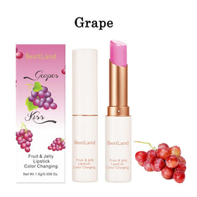 BestLand Jelly Lipstick on model's lips for glossy finish