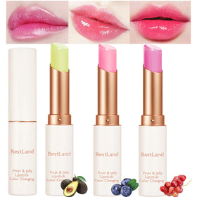 BestLand Jelly Lipstick Set with avocado, grape, and blueberry shades