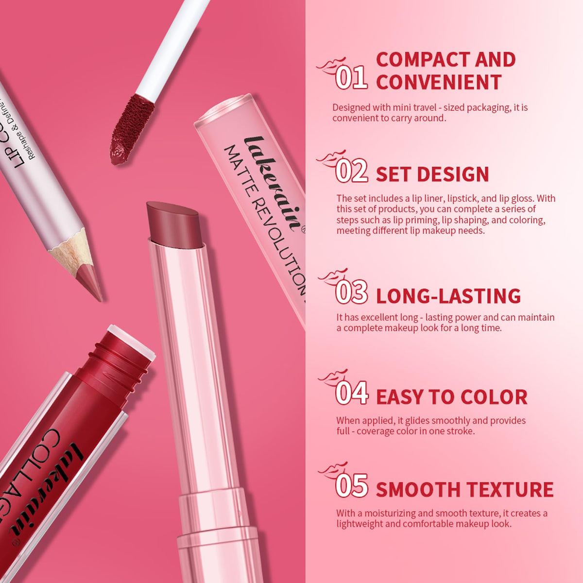BestLand Lip Combo Set packaging display