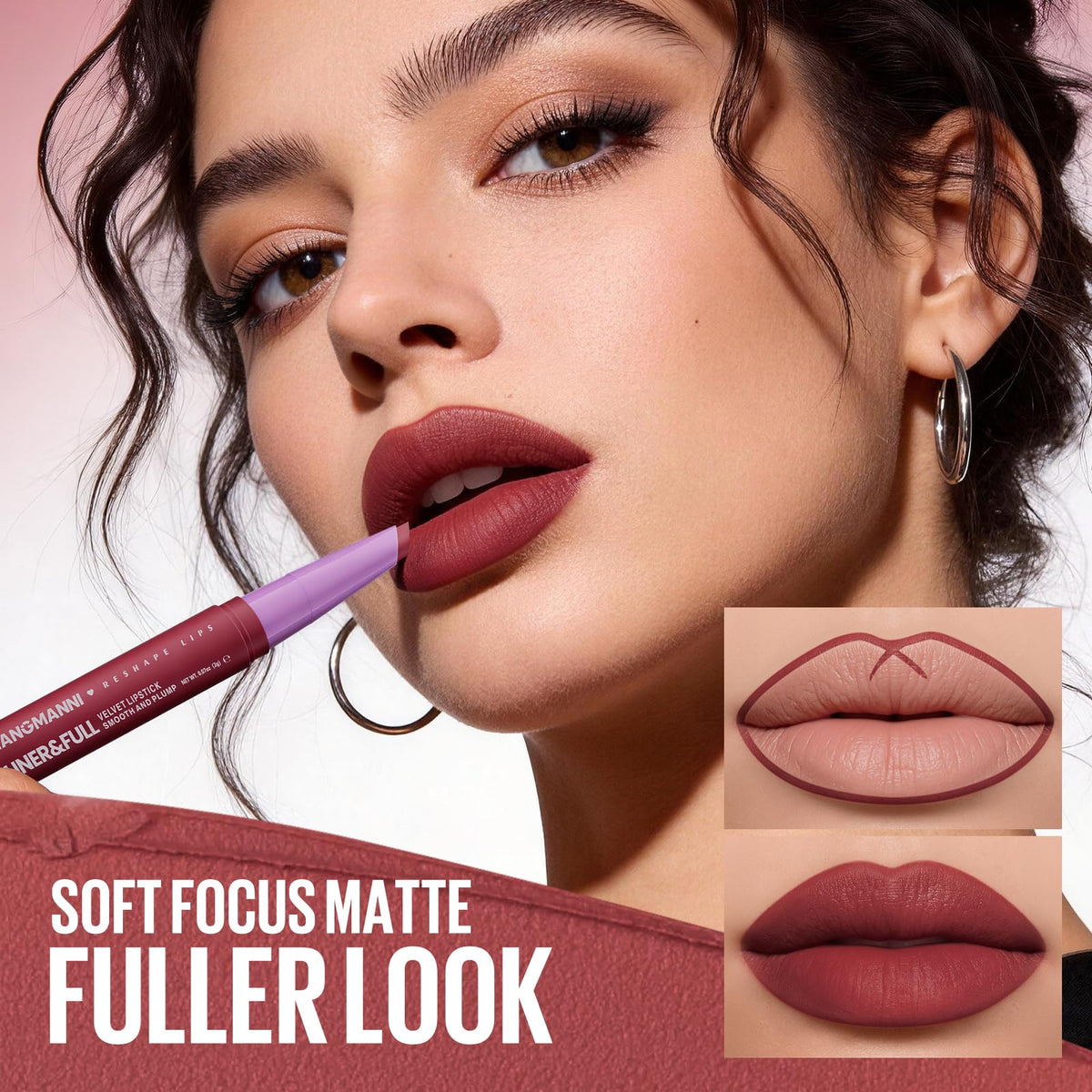 BestLand lip combo set showing six MLBB nude shades
