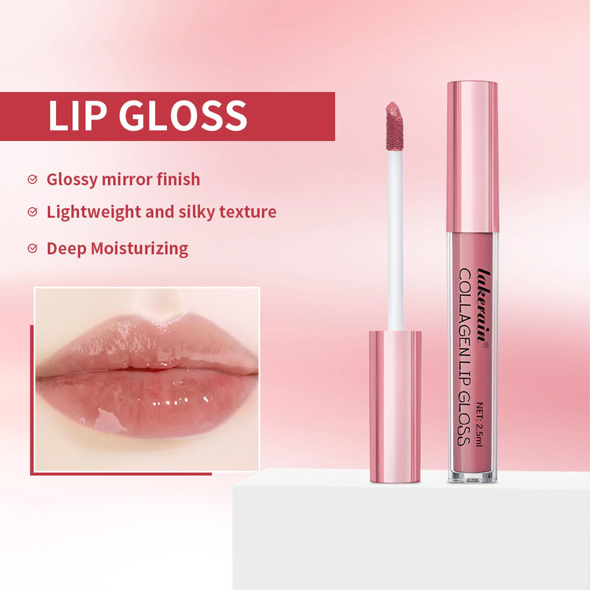 BestLand Lip Gloss applied on lips