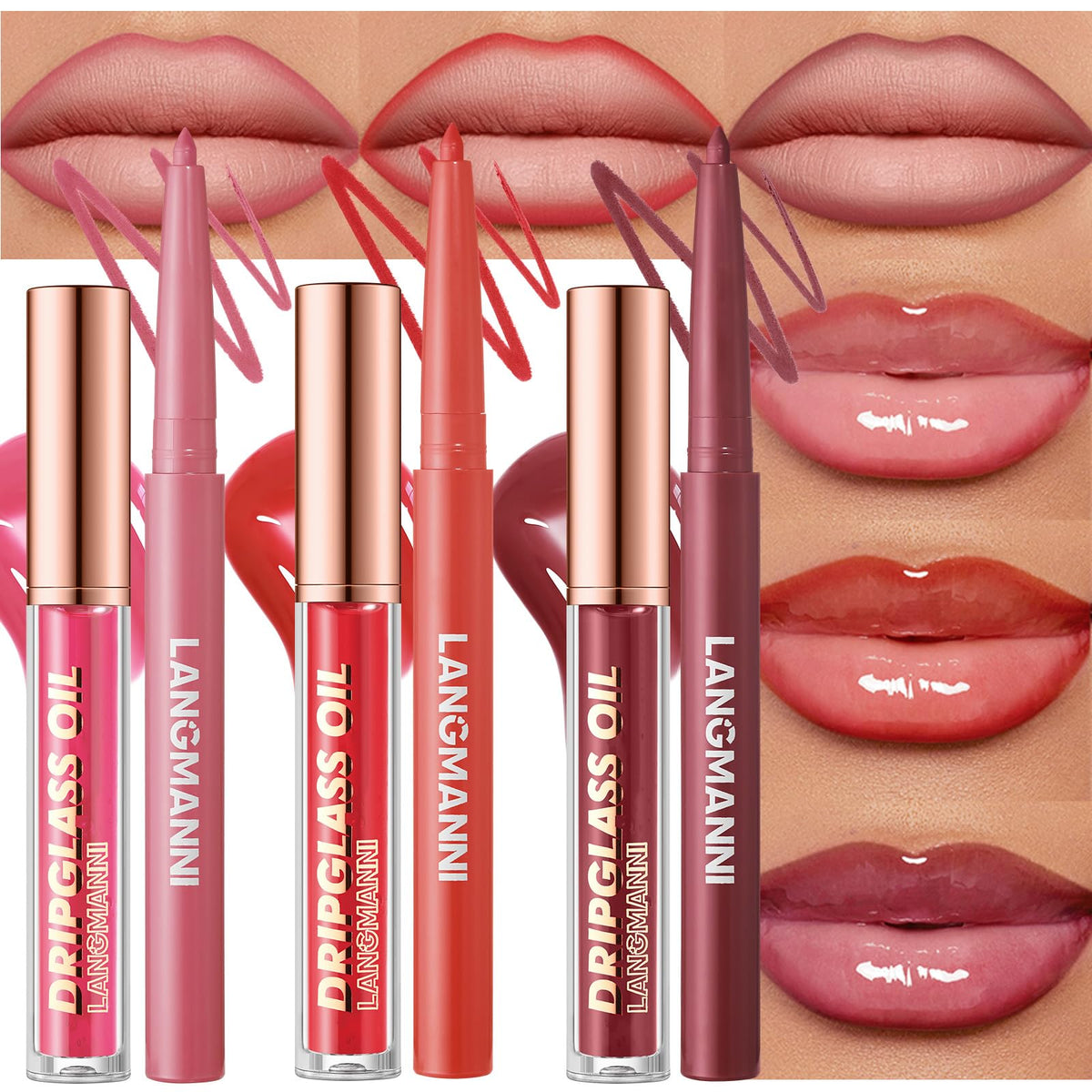 BestLand Lip Liner and Gloss Set packaging front view