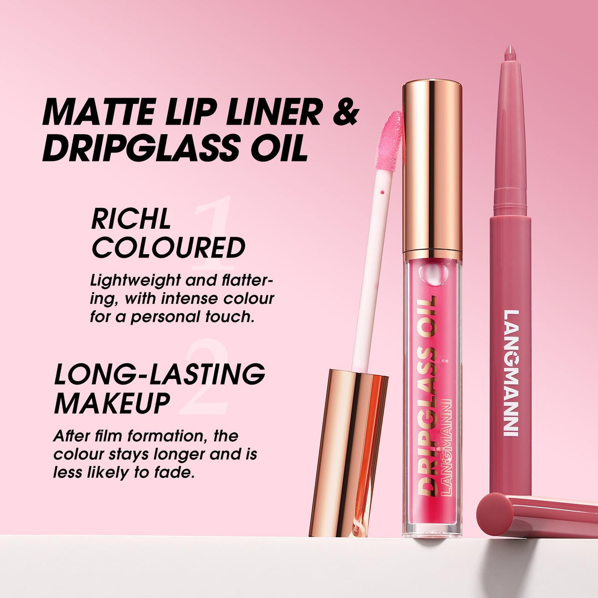 BestLand Lip Liner in berry tone on skin swatch