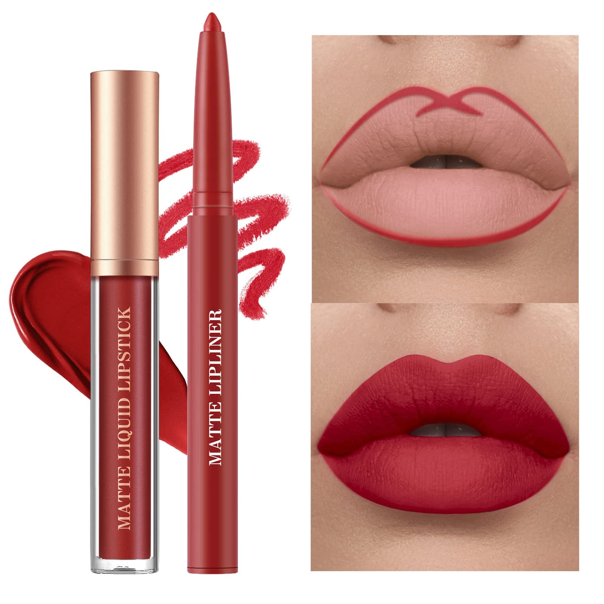 BestLand lip liner pen in action on lips