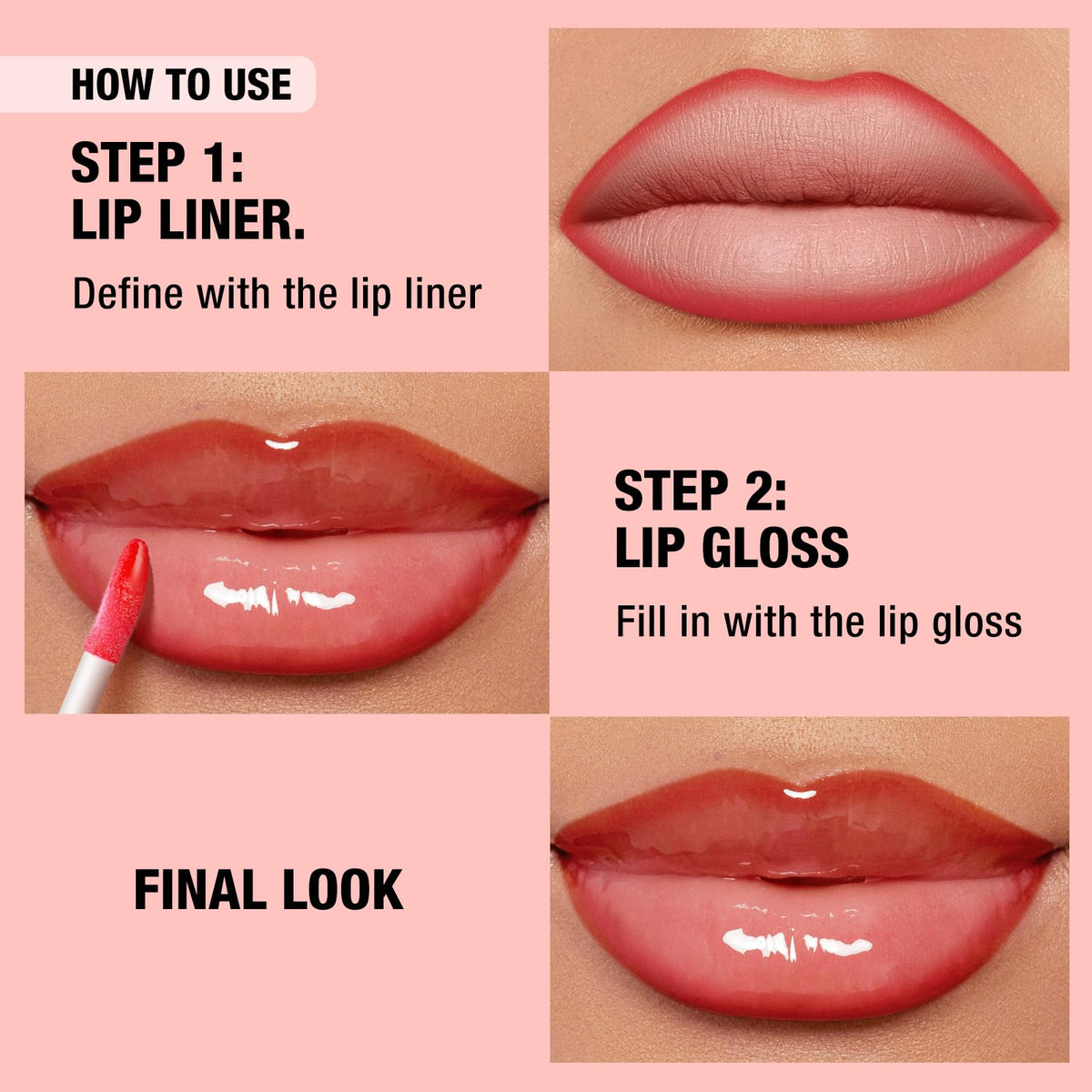 BestLand Lip Liner swatches on a hand
