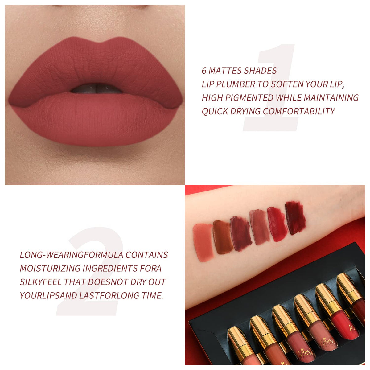 BestLand Matte Liquid Lipstick packaging front view
