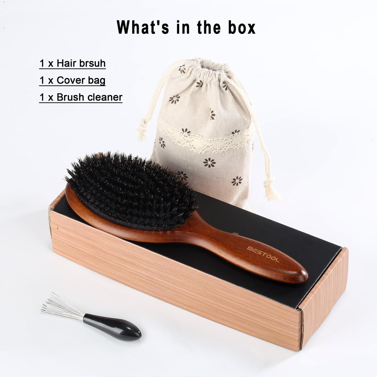 BESTOOL Hair Brush showing packaging details